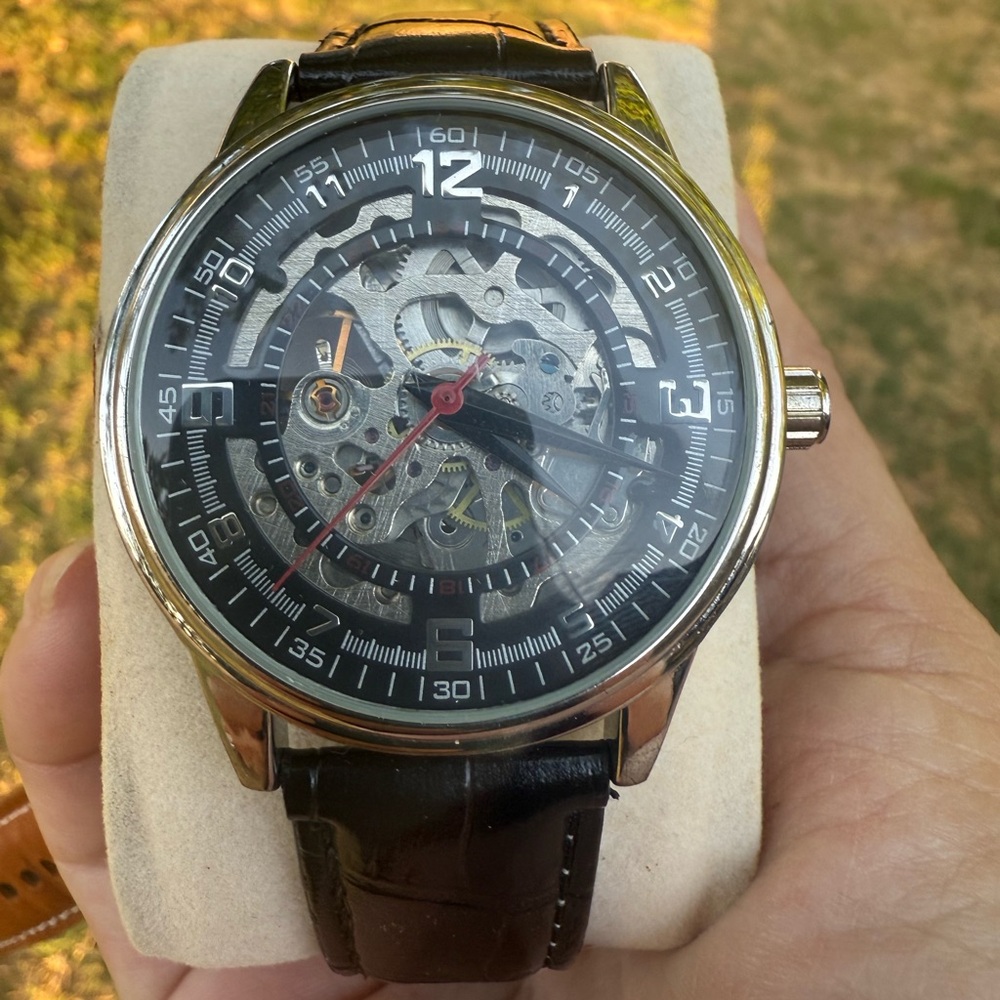 Akribos XXIV Skelton Self Winding Watch